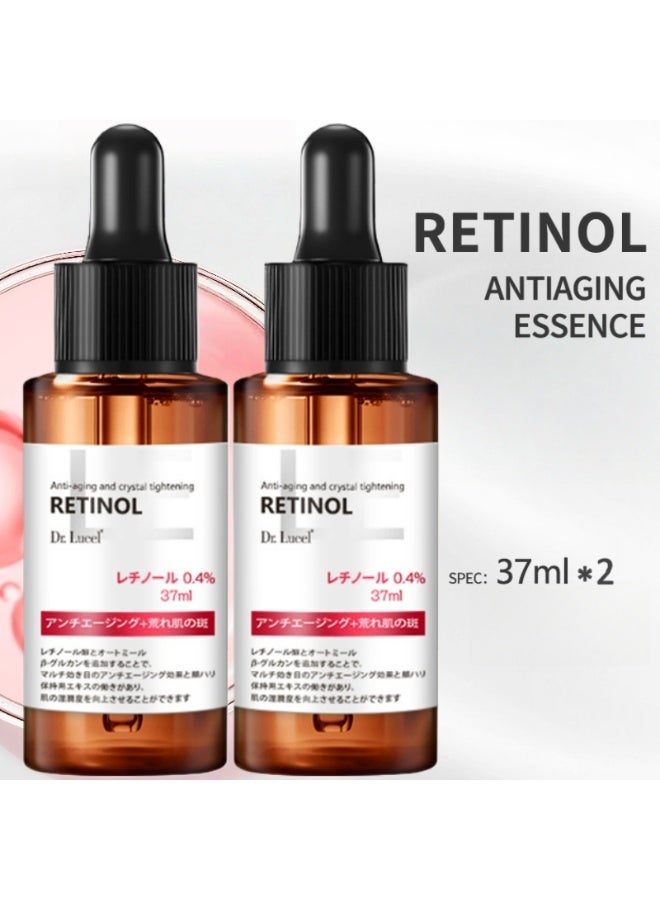 Dr. Lucel 2-PACKS 0.4% Retinol Anti-Wrinkle Serum | Promotes Collagen Regeneration,Reduces Fine Lines, and Firms Skin 37ml*2 - Image 1